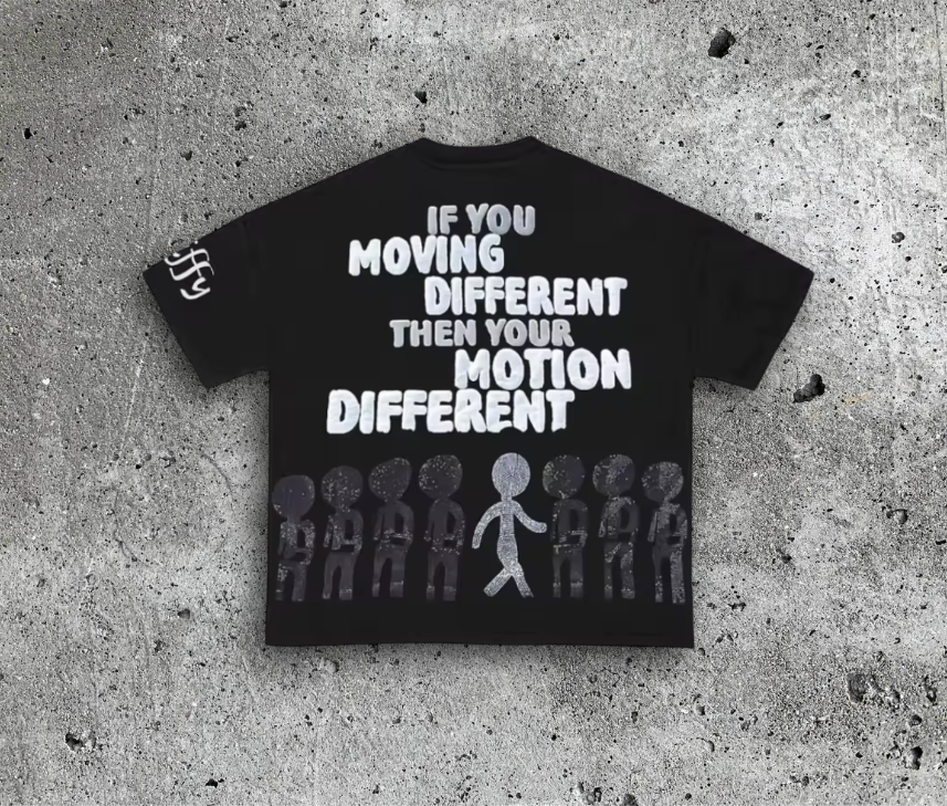 Different motion T-shirt